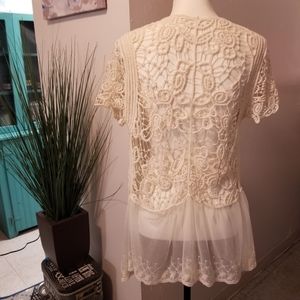 Lace Vest I've worn it with jeans and a blouse and with a short dress.